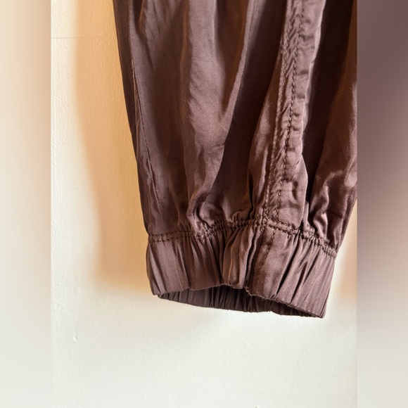 Aerie Brown Satin Joggers - Picture 4 of 6